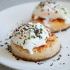 Spicy Poached Egg Crumpets