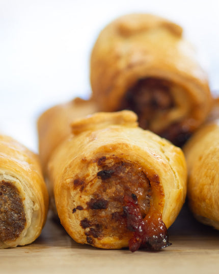 Sausage Roll with Spicy Tomato Chutney