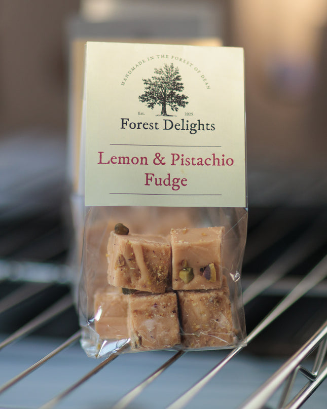 Forest Delights Lemon and Pistachio Fudge