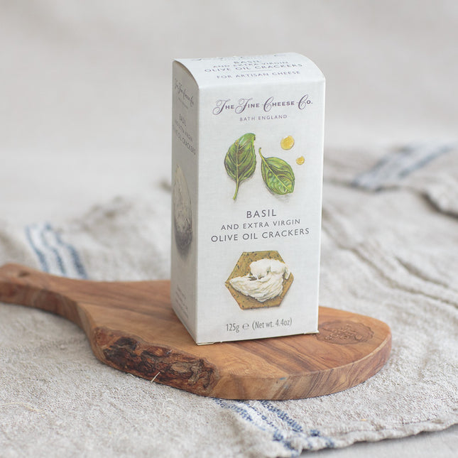 Basil and Extra Virgin Olive Oil Crackers