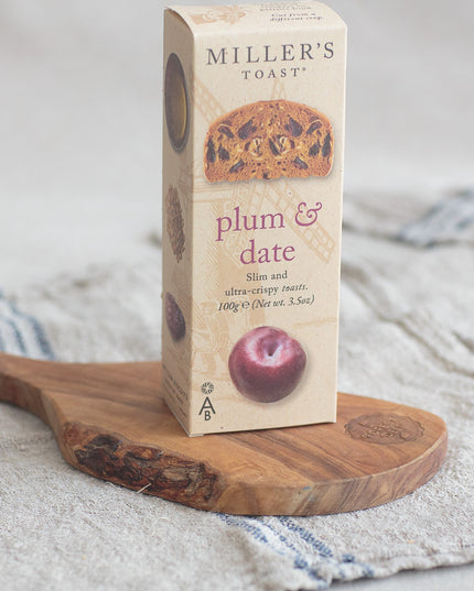 Millers Toast Plum Date Crackers
