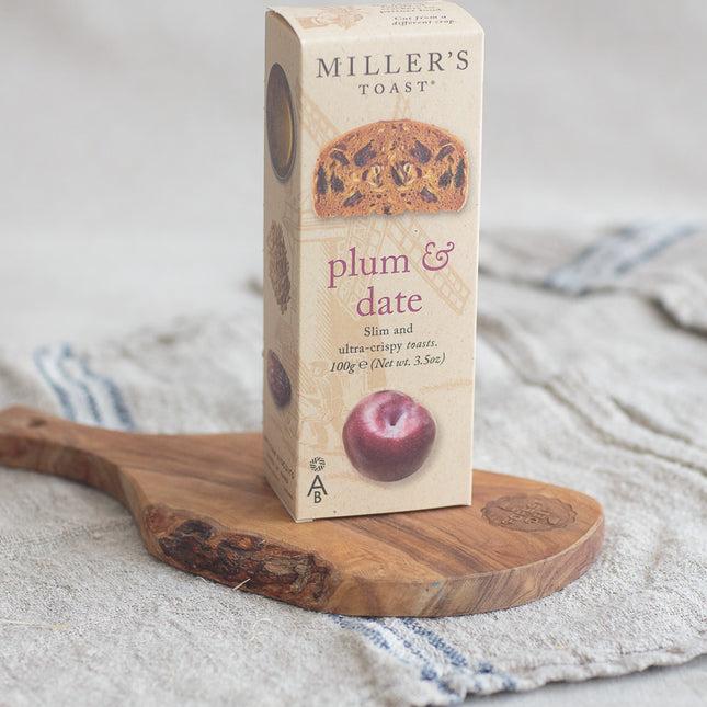 Millers Toast Plum Date Crackers