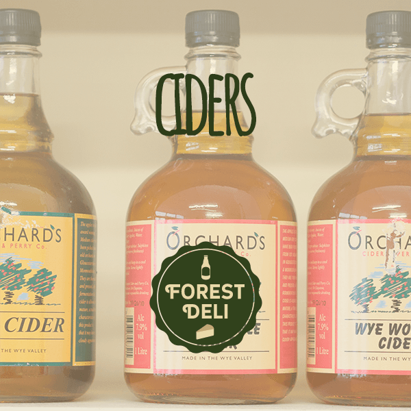 Local Wye Valley and Forest of Dean Ciders from Forest Deli