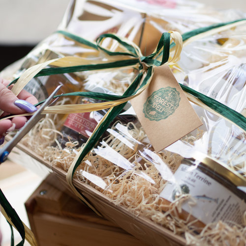 Hand tied local gift hamper